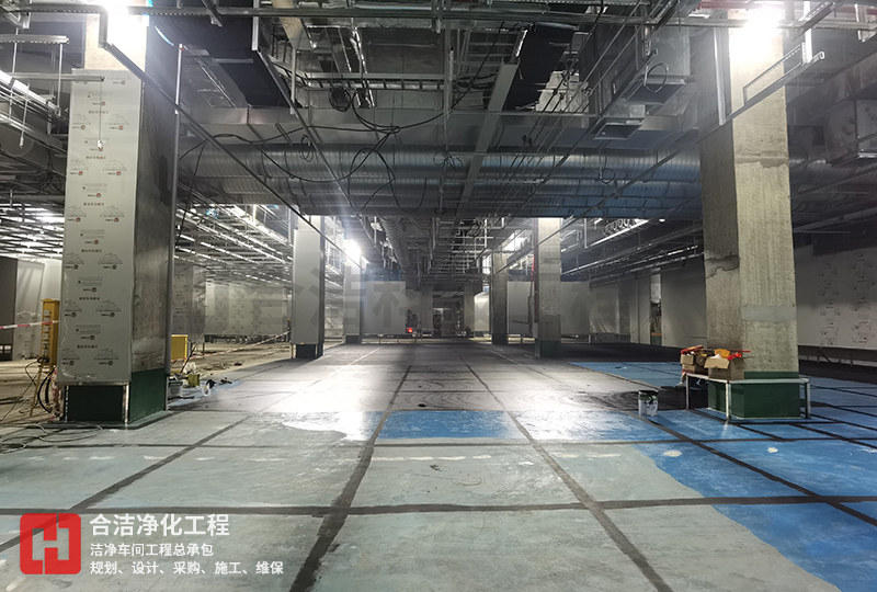 半導(dǎo)體無塵車間建設(shè)的圖片